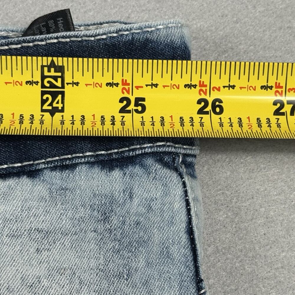 Southpole Mens Denim Shorts SZ 50 Light Acid Wash Stretch Hip-Hop Streetwear Y2K - Picture 10 of 14